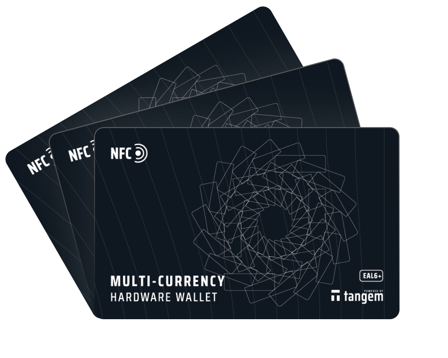 Tangem Wallet - Bitcoin Wallet in Credit Card formaat (2 of 3 Tangem Wallet - Bitcoin Wallet in Credit Card formaat (2 of 3