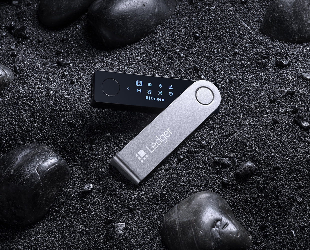Ledger Nano X Hardware Wallet. Purple - Orange - Black
