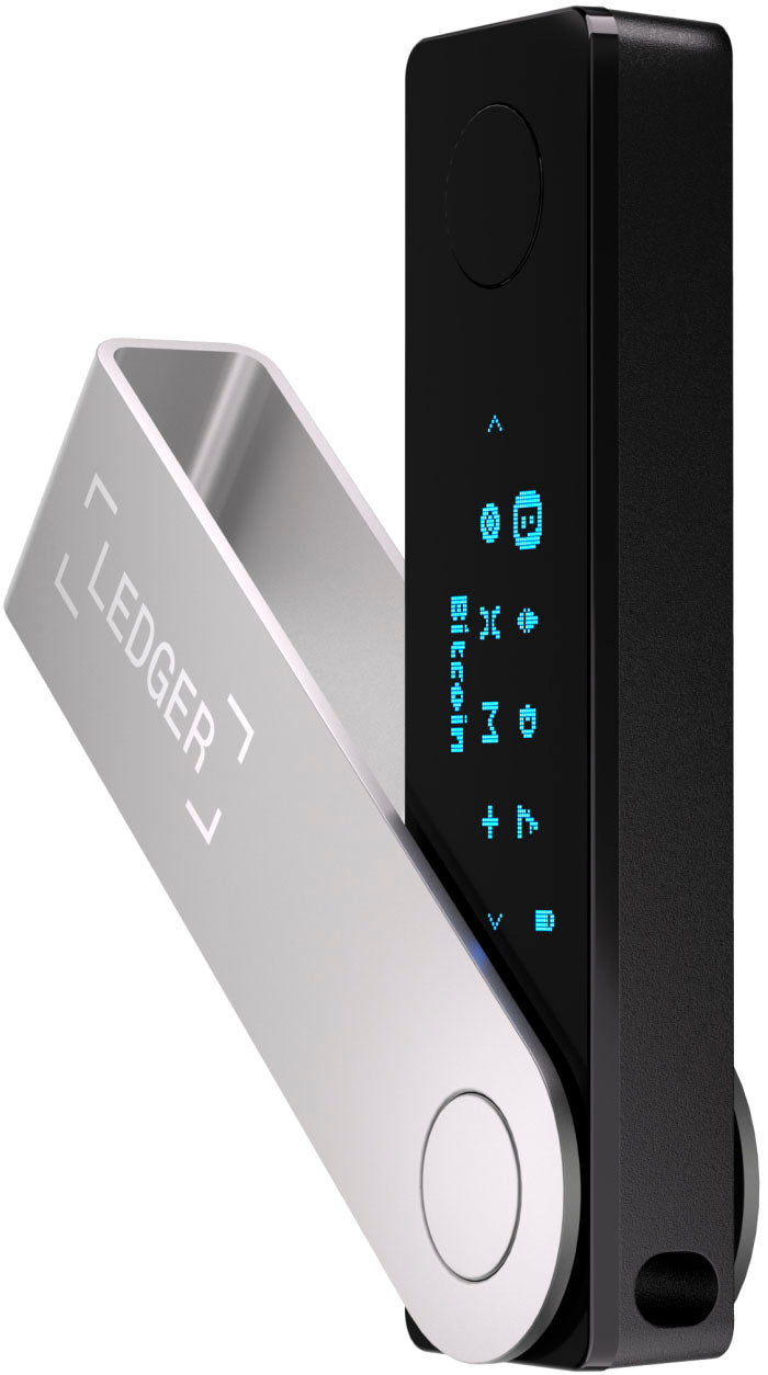 Ledger Nano X Hardware Wallet. Purple - Orange - Black