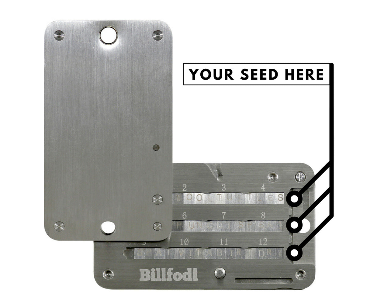 Ledger Billfodl Stainless Steel Recovery Seed Backup Tool