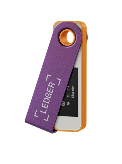 Ledger Nano S Plus Hardware Wallet - Black - Orange - Blue - White - Ice