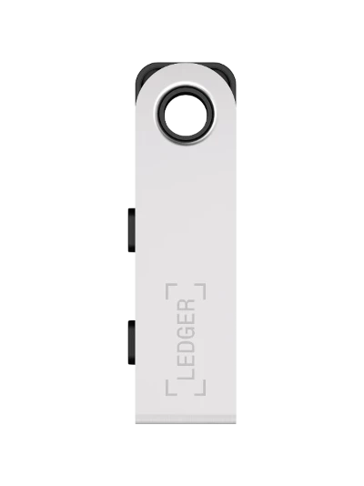 the Ledger Nano S Plus hardware wallet closed