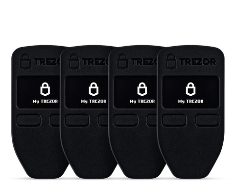 Trezor Model One Family Pack of 4 Hardware Wallets